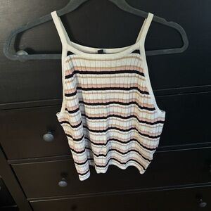 H&M Divided Multicolor Striped Tank Top